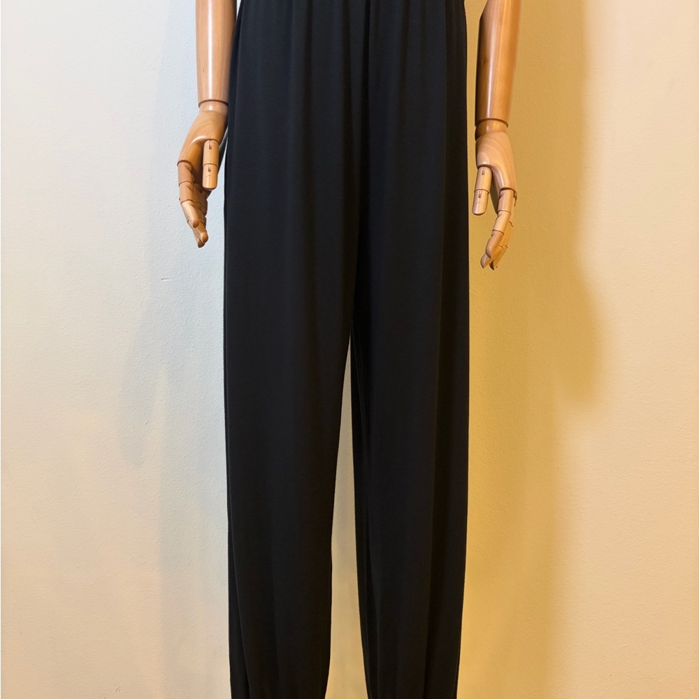 Black Strapless Jogger Jumpsuit Plus Size XL/XXL - Picture 5 of 7